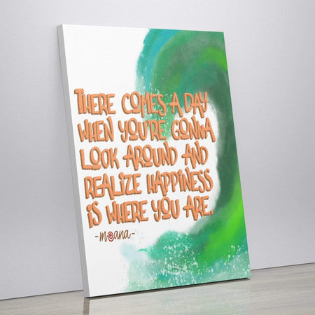 Canvas Prints Craiglligraphy Moana Quotes