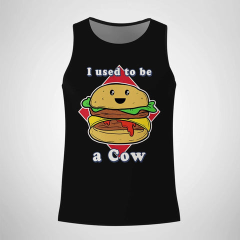 Men's Tank Top Art by Juwecurfew I Used To Be  A Cow
