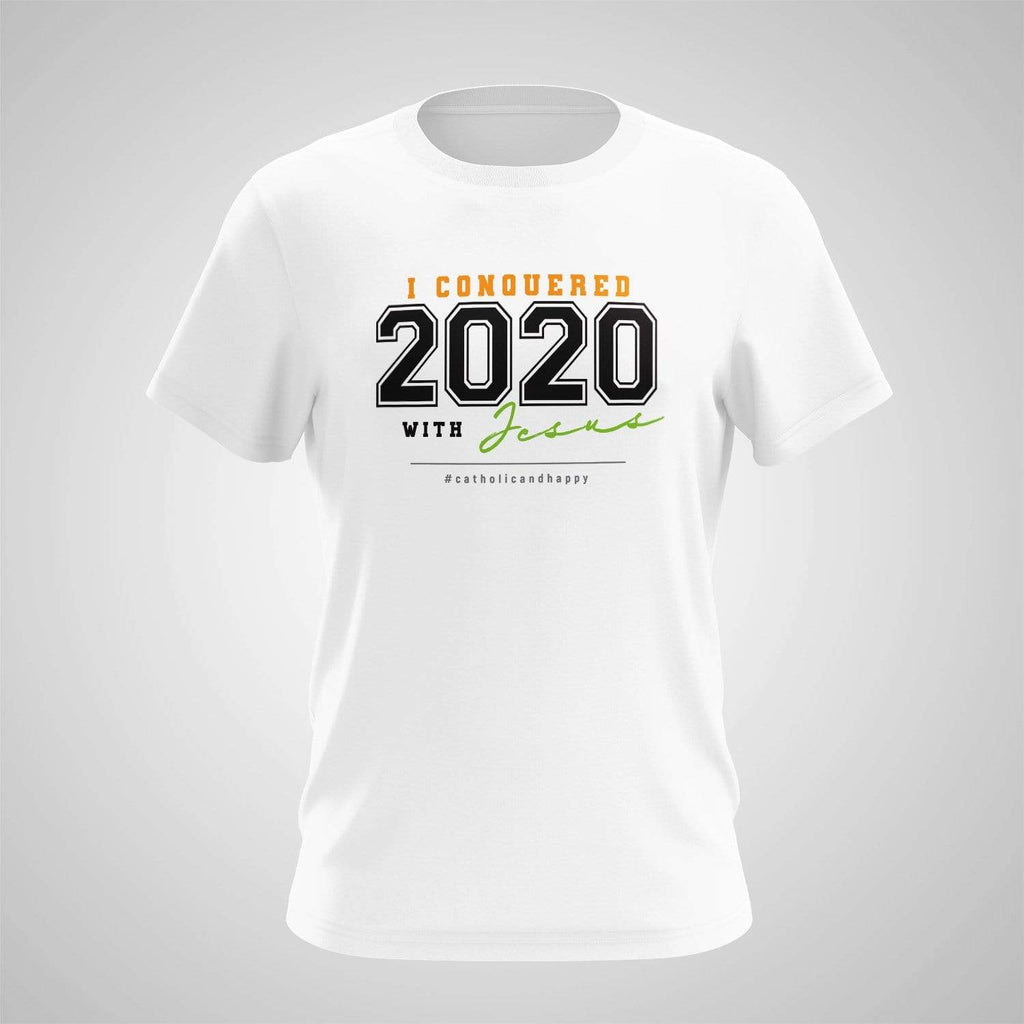 T-Shirt Adrian Milag Store I Conquered 2020 With JESUS