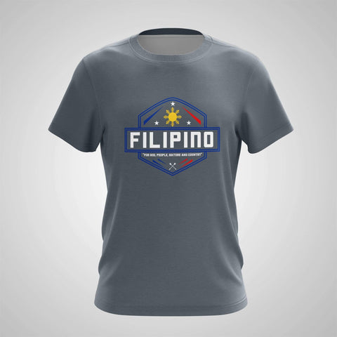 T-Shirt Creative Mind Designs Filipino For God, People, Nature And Country