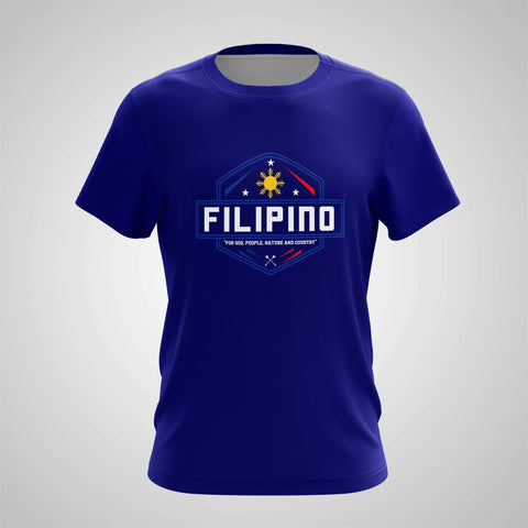 T-Shirt Creative Mind Designs Filipino For God, People, Nature And Country