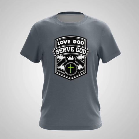 T-Shirt Creative Mind Designs Love God Serve God