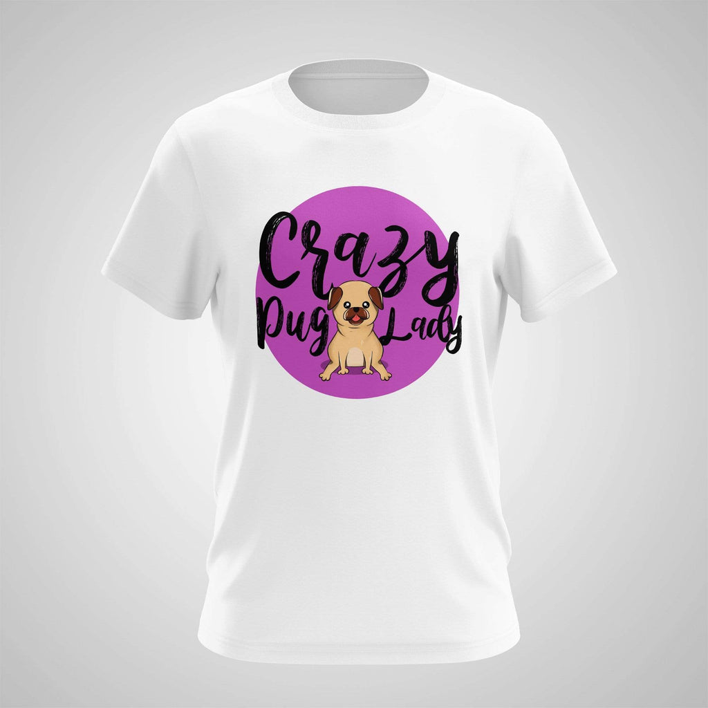 T-Shirt E.M. Arts Crazy Pug Lady