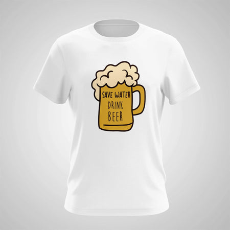 T-Shirt E.M. Arts Save Water Drink Beer