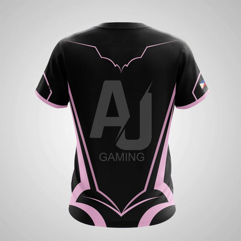 T-Shirt Wanits Gaming Pink And Black