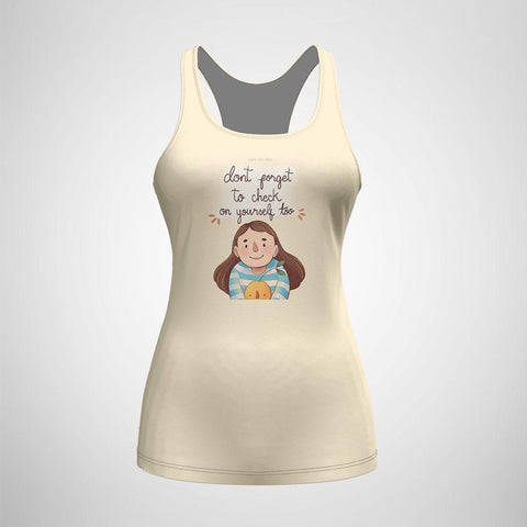 Women's Tank Top Jewies Art Space Don't Forget To Check Yourself